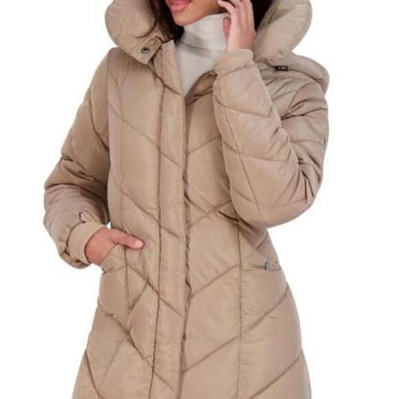 Steve-madden Women's Champagne Gold Puffer Coat XS NWT - Picture 8 of 8